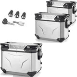 Trekker Outback Evo Smart Anodized Aluminium Top Case + Side Cases - 130 Lt Trekker Outback Evo Smart Anodized Aluminium - Givi Compatible With Honda X-Adv 750 (2021-2024)