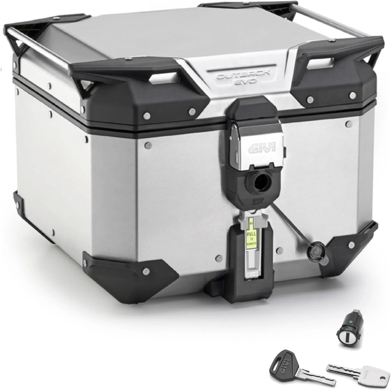 Monokey Trekker Outback Evo Smart Aluminium Top Case - 42 Lt Trekker Outback Evo Smart Aluminium - Givi Compatible With Ktm 790 Duke (2018-2020)