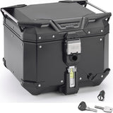 Monokey Trekker Outback Evo Smart Black Aluminium Top Case - 42 Lt Trekker Outback Evo Smart Aluminium - Givi Compatible With Yamaha Tdm 900 (2002-2014)