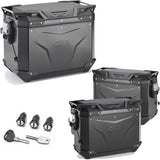 Trekker Outback Evo Smart Aluminium Black Top Case + Side Cases R Recessed - 116 Lt Trekker Outback Evo Smart Aluminium - Givi Compatible With Benelli Trk 702 (2023-2024)
