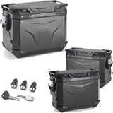 Trekker Outback Evo Smart Aluminium Black Top Case + Side Cases R Recessed - 126 Lt Trekker Outback Evo Smart Aluminium - Givi Compatible With Benelli Trk 702 (2023-2024)