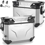 Monokey Cam-Side Trekker Outback Evo Smart Anodized Aluminium Side Cases + Locks - 77 Lt Trekker Outback Evo Smart Anodized Aluminium - Givi Compatible With Yamaha Xt 1200 Z Super Ténéré (2010-2020)