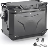 Monokey Cam-Side Trekker Outback Evo Smart Black Aluminium Right Side Case + Lock - 48 Lt Givi Trekker Outback Evo Smart Aluminium Black Size 48 Lt.
