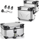 Trekker Outback Evo Smart Aluminium Top Case + Side Cases - 146 Lt Trekker Outback Evo Smart Aluminium - Givi Compatible With Triumph Tiger 660 Sport (2022-2024)