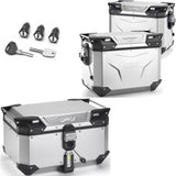 Trekker Outback Evo Smart Aluminium Top Case + Side Cases - 154 Lt Trekker Outback Evo Smart Aluminium - Givi Compatible With Bmw F 900 Gs (2024)