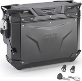 Recessed Monokey Cam-Side Trekker Outback Evo Smart Black Aluminium Right Side Case + Lock - 33 Lt Givi Trekker Outback Evo Smart Aluminium Black Size 33 Lt.