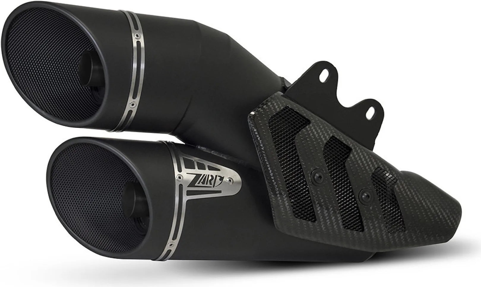 Exhaust Tip With Noise Certification Steel Black - Zard Compatible With Ducati Xdiavel (2016-2020)