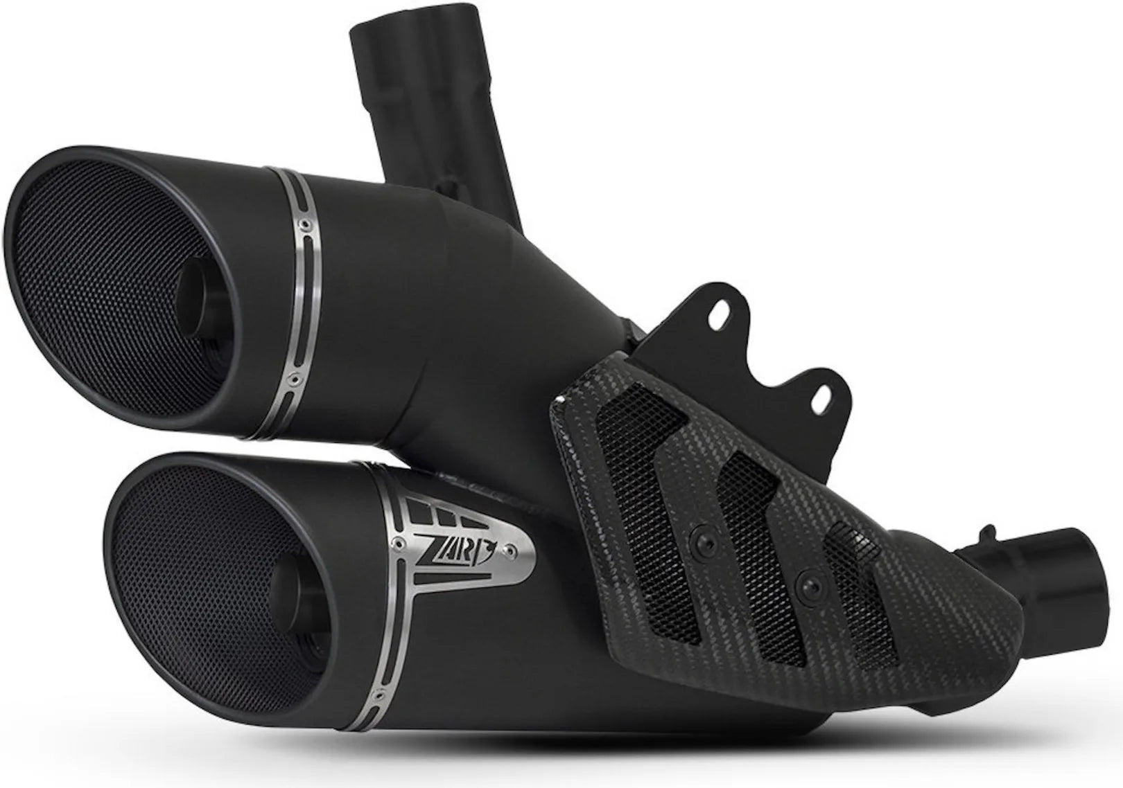 Exhaust Tip With Noise Certification Steel Black - Zard Compatible With Ducati Diavel 1260 Euro5 (2021-2022)