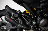 Complete Non-Catalytic Exhaust System With Sound Certification Steel Black Endcap Carbon - Zard Compatible With Ducati Monster 937 (2021-2023)