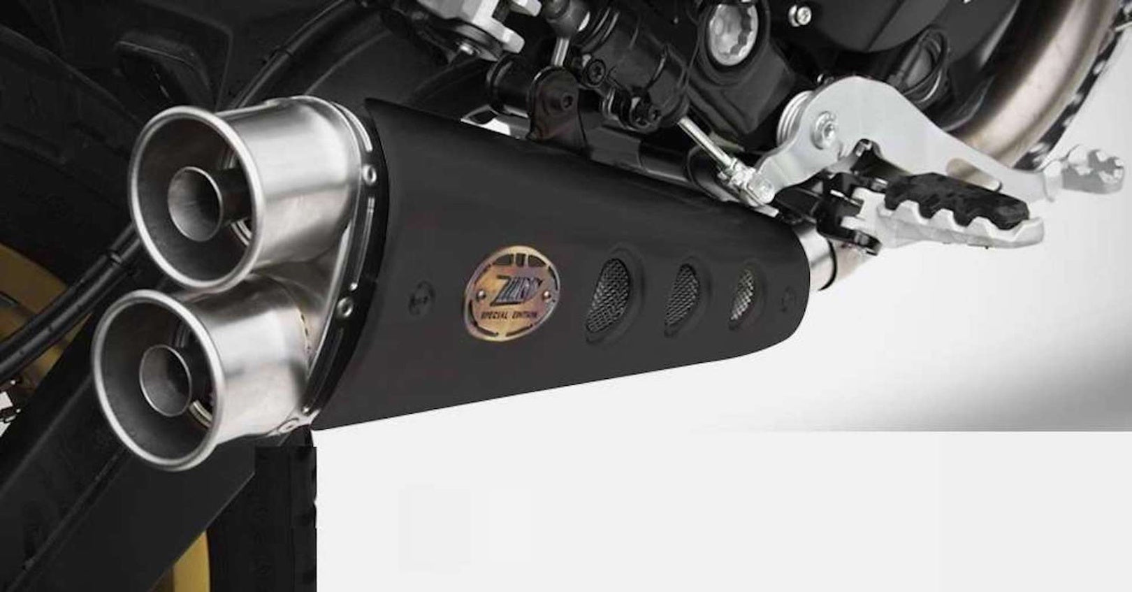 Complete Catalytic Exhaust System With Sound Certification Special Edition Stainless Steel - Zard Compatible With Ducati Scrambler 800 (2015-2019)