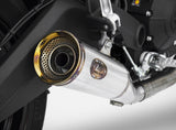Exhaust Tip With Noise Certification Zuma Stainless Steel Endcap Bronze - Zard Compatible With Ducati Scrambler 800 (2015-2016)