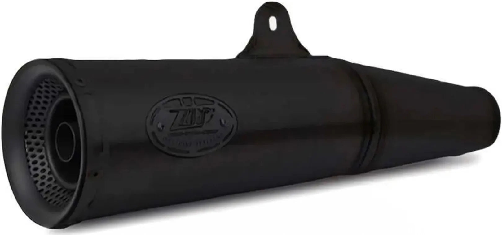 Exhaust Tip With Noise Certification Zuma Steel Black Endcap Aluminium Black - Zard Compatible With Ducati Scrambler 800 (2017-2019)
