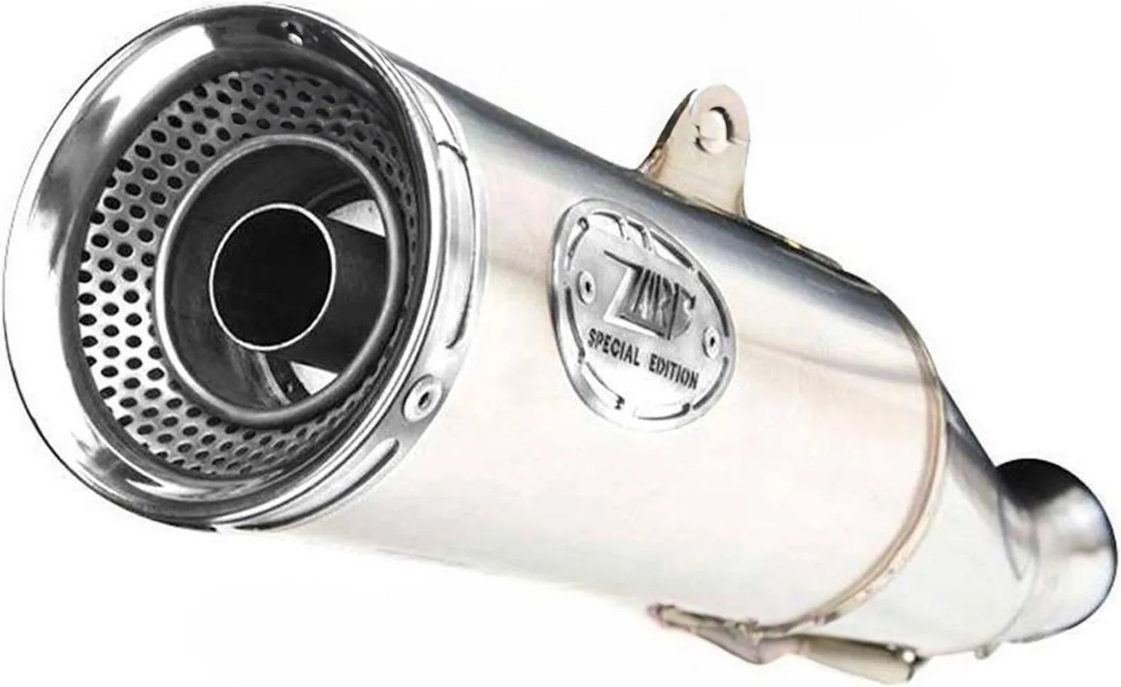 Exhaust Tip With Noise Certification Zuma Stainless Steel Endcap Aluminium - Zard Compatible With Ducati Scrambler 800 (2017-2019)