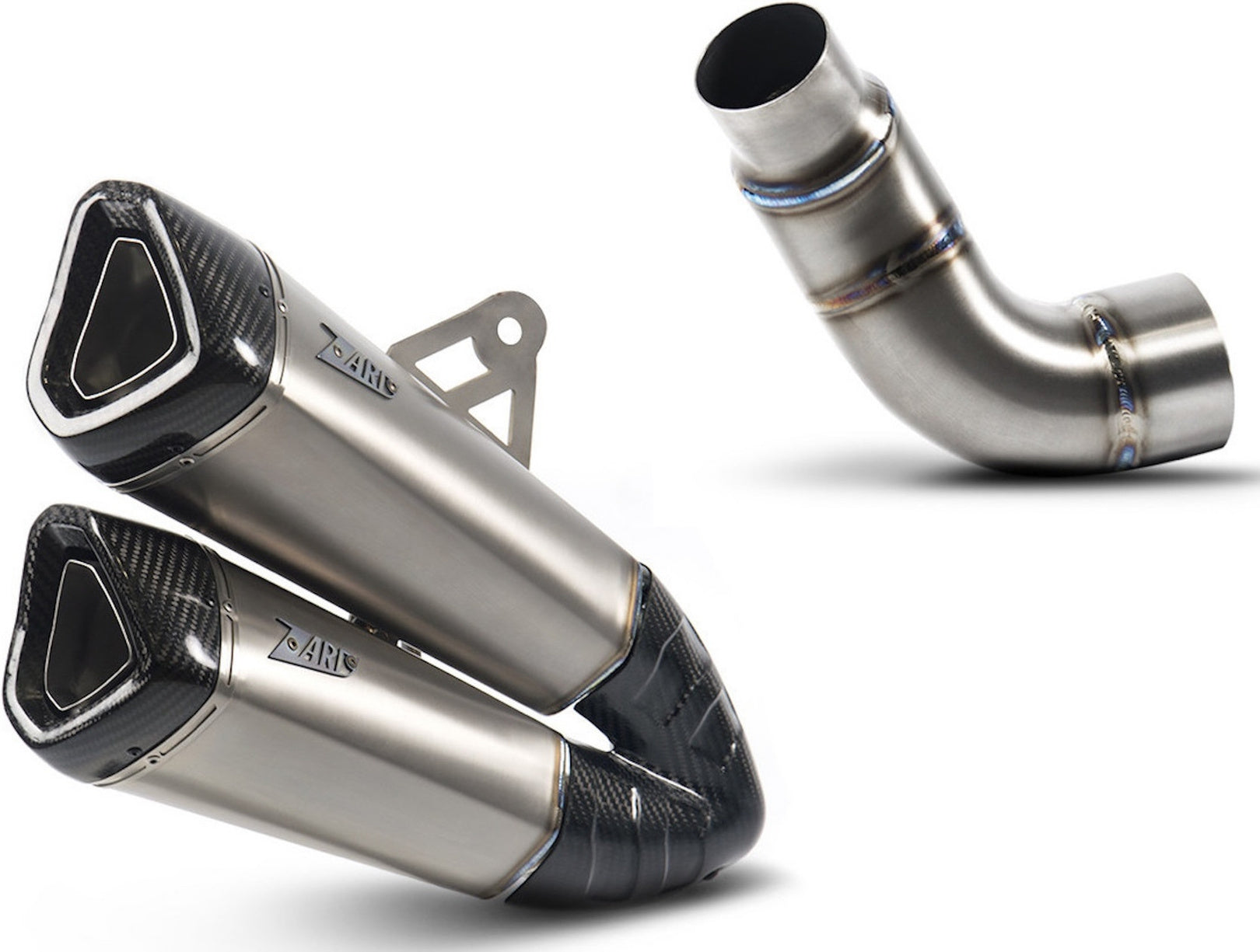 Non-Catalytic Exhaust Tip With Sound Certification Titanium Endcap Carbon - Zard Compatible With Indian Motorcycle Ftr 1200 (2018-2020)
