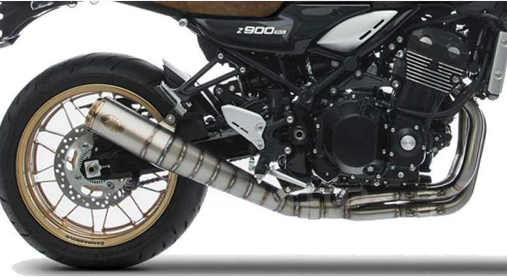 Complete Catalytic Exhaust System With Sound Certification Stainless Steel - Zard Compatible With Kawasaki Z 900 Rs (2018-2020)