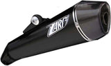 Exhaust Tip With Noise Certification Conical Steel Black Endcap Carbon - Zard Compatible With Moto Guzzi Norge (2006-2010)