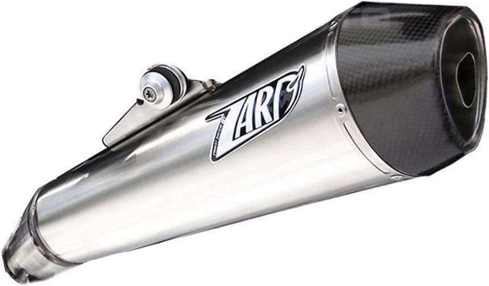 Exhaust Tip With Noise Certification Conical Stainless Steel Endcap Aluminium - Zard Compatible With Moto Guzzi Stelvio (2011-2016)