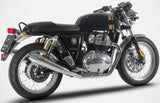 Exhaust Tip With Noise Certification Stainless Steel Polish - Zard Compatible With Royal Enfield Interceptor 650 (2021-2023)