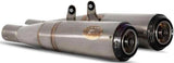 Exhaust Tip With Noise Certification Conical Stainless Steel Endcap Carbon - Zard Compatible With Triumph Speed Twin 1200 (2021-2023)