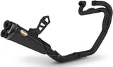 Complete Catalytic Exhaust System With Sound Certification Steel Black Endcap Carbon - Zard Compatible With Triumph Scrambler 1200 (2021-2023)