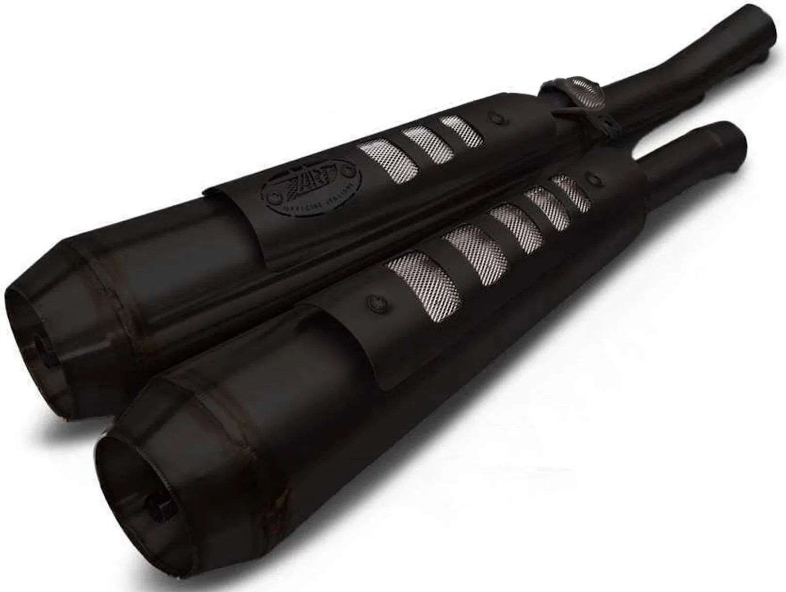 Exhaust Tip With Noise Certification Conical Steel Black - Zard Compatible With Triumph Scrambler 900 (2017-2023)
