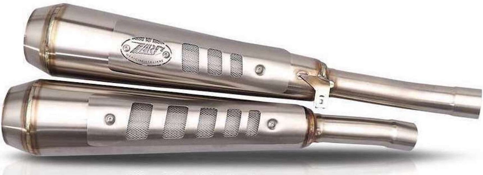 Exhaust Tip With Noise Certification Conical Stainless Steel - Zard Compatible With Triumph Scrambler 900 (2017-2023)