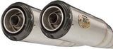 Exhaust Tip With Noise Certification Conical Stainless Steel Endcap Carbon - Zard Compatible With Triumph Speed Twin 1200 (2019-2020)