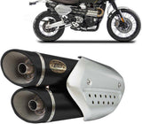 Complete Non-Catalytic Exhaust System With Sound Certification Steel Black - Zard Compatible With Triumph Scrambler 1200 (2019-2020)
