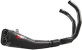 Complete Catalytic Exhaust System With Sound Certification Steel Black Endcap Carbon - Zard Compatible With Yamaha Xsr 700 (2017-2023)
