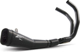 Complete Catalytic Exhaust System With Sound Certification Steel Black - Zard Compatible With Yamaha Xsr 700 (2014-2016)