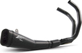 Complete Catalytic Exhaust System With Sound Certification Steel Black - Zard Compatible With Yamaha Xsr 700 (2014-2016)