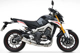Complete Catalytic Exhaust System With Sound Certification Stainless Steel - Zard Compatible With Yamaha Mt-09 (2013-2016)