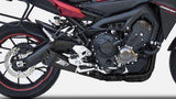 Complete Catalytic Exhaust System With Sound Certification Steel Black - Zard Compatible With Yamaha Tracer 900 (2015-2016)