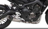 Complete Catalytic Exhaust System With Sound Certification Titanium Endcap Carbon - Zard Compatible With Yamaha Mt-09 (2017-2020)
