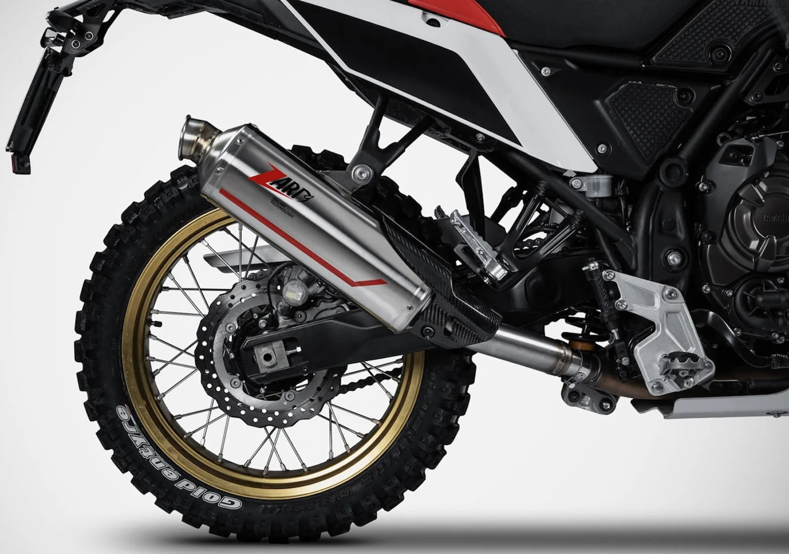 Complete Non-Catalytic Exhaust System With Sound Certification Sabbia Stainless Steel - Zard Compatible With Yamaha Ténéré 700 (2021-2023)
