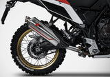 Complete Non-Catalytic Exhaust System With Sound Certification Sabbia Stainless Steel - Zard Compatible With Yamaha Ténéré 700 (2021-2023)