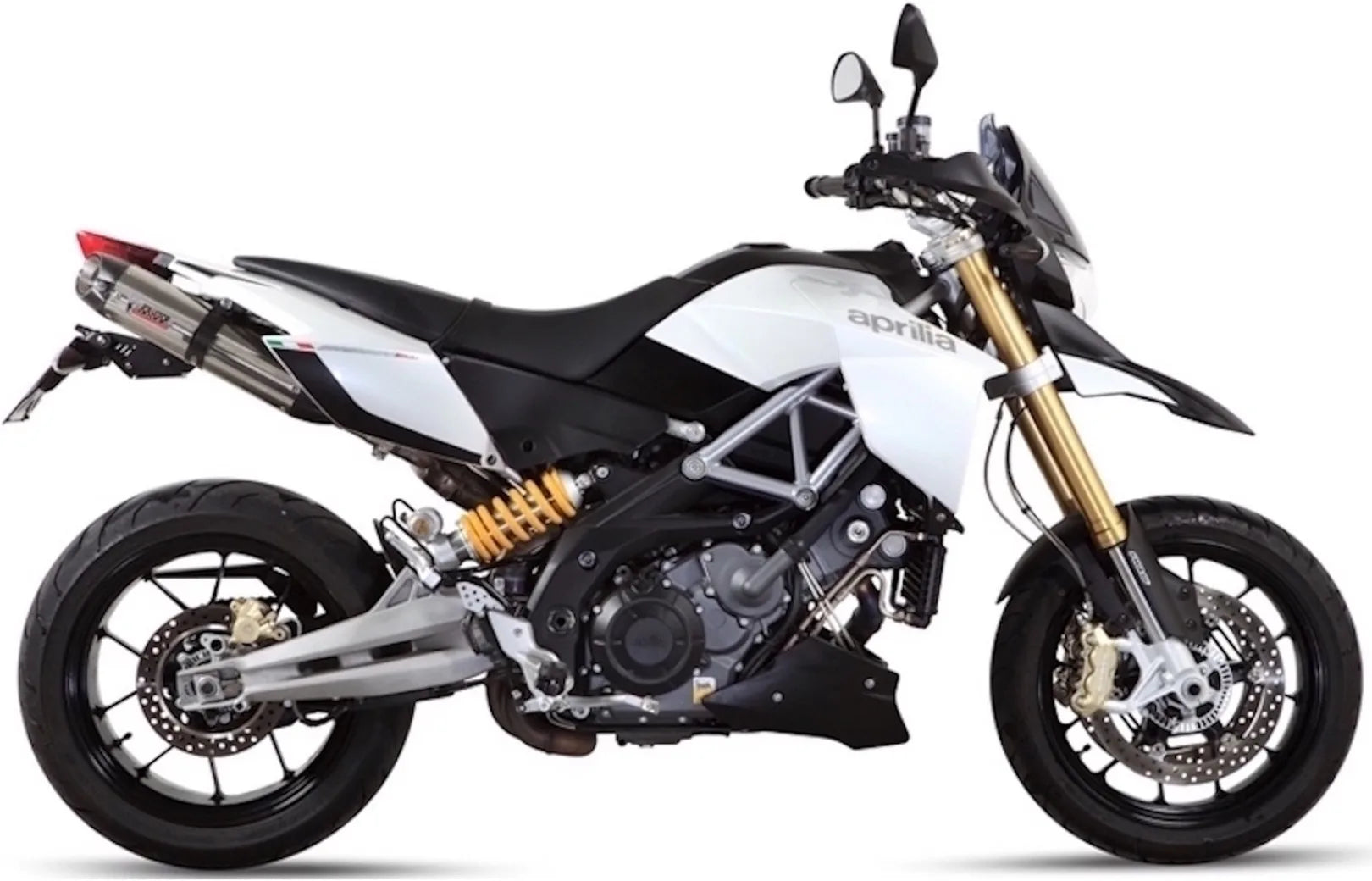 Dual Catalytic Exhaust Tips With Sound Certification Suono Stainless Steel Carbon - Mivv Compatible With Aprilia Dorsoduro 1200 (2012-2016)