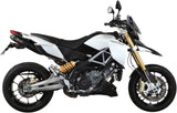 Dual Non-Catalytic Exhaust System With Sound Certification Suono Steel Black Carbon - Mivv Compatible With Aprilia Dorsoduro 1200 (2012-2016)