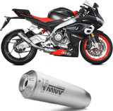 Complete Catalytic Exhaust System With Sound Certification X-M1 Titanium - Mivv Compatible With Aprilia Rs 660 (2020-2024)