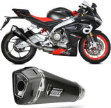 Complete Non-Catalytic Exhaust System With Sound Certification Delta Race Carbon Carbon - Mivv Compatible With Aprilia Rs 660 (2020-2024)