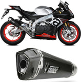 Catalytic Exhaust Tip With Sound Certification Delta Race Carbon Carbon - Mivv Compatible With Aprilia Rsv4 (2017-2020)