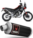 Exhaust Tip With Noise Certification Dakar Steel Black - Mivv Compatible With Aprilia Tuareg 660 (2022-2024)