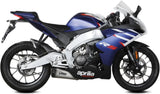 Complete Catalytic Exhaust System With Sound Certification Delta Race Stainless Steel Carbon - Mivv Compatible With Aprilia Rs 125 (2021-2024)