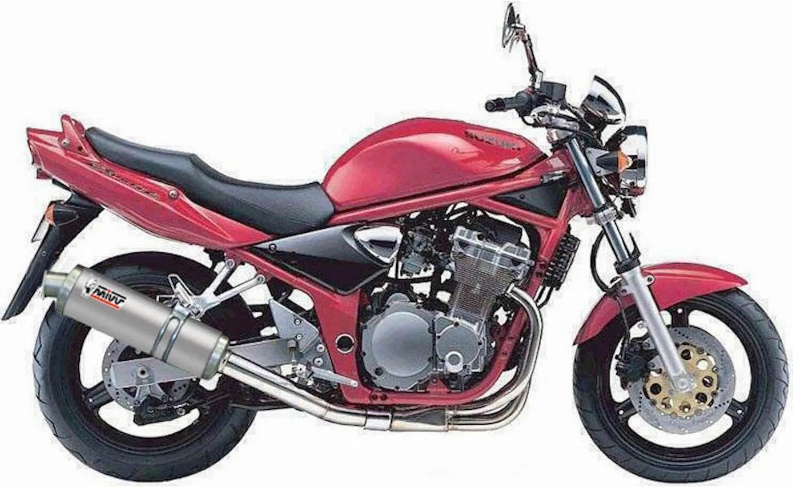 Exhaust Tip With Noise Certification Oval Stainless Steel - Mivv Compatible With Suzuki Gsf 600 Bandit (2000-2004)