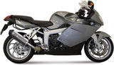 Catalytic Exhaust Tip With Sound Certification Oval Titanium Carbon - Mivv Compatible With Bmw K 1200 S (2005-2008)
