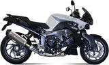 Non-Catalytic Exhaust Tip With Sound Certification Oval Titanium Carbon - Mivv Compatible With Bmw K 1300 S (2009-2016)