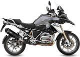 Exhaust Tip With Noise Certification Speed Edge Steel Black Carbon - Mivv Compatible With Bmw R 1200 Gs (2013-2018)