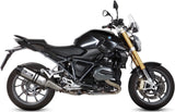 Exhaust Tip With Noise Certification Speed Edge Stainless Steel Carbon - Mivv Compatible With Bmw R 1200 Rs (2015-2018)