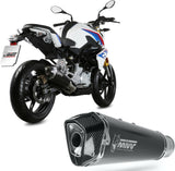 Complete Catalytic Exhaust System With Sound Certification Delta Race Steel Black Carbon - Mivv Compatible With Bmw G 310 R (2018-2024)