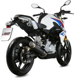 Complete Non-Catalytic Exhaust System With Sound Certification Gppro Steel Black - Mivv Compatible With Bmw G 310 R (2018-2024)